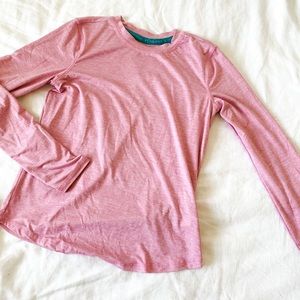 Pink athletic top. Under scrub. Moisture wicking.